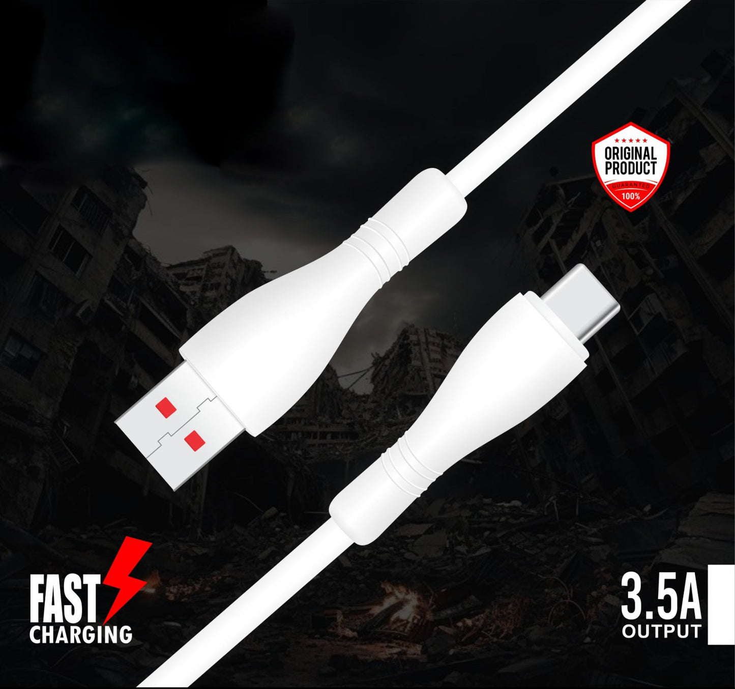OVO Original Fast Charging Cable for Andoid / iPhone / Type-C