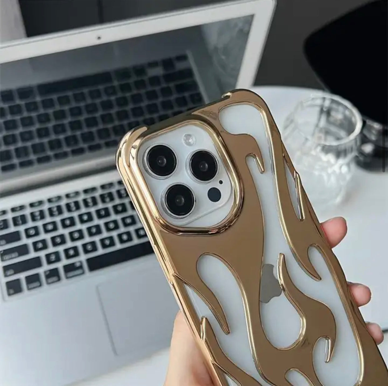 Premium Shine Flame π₯ Case