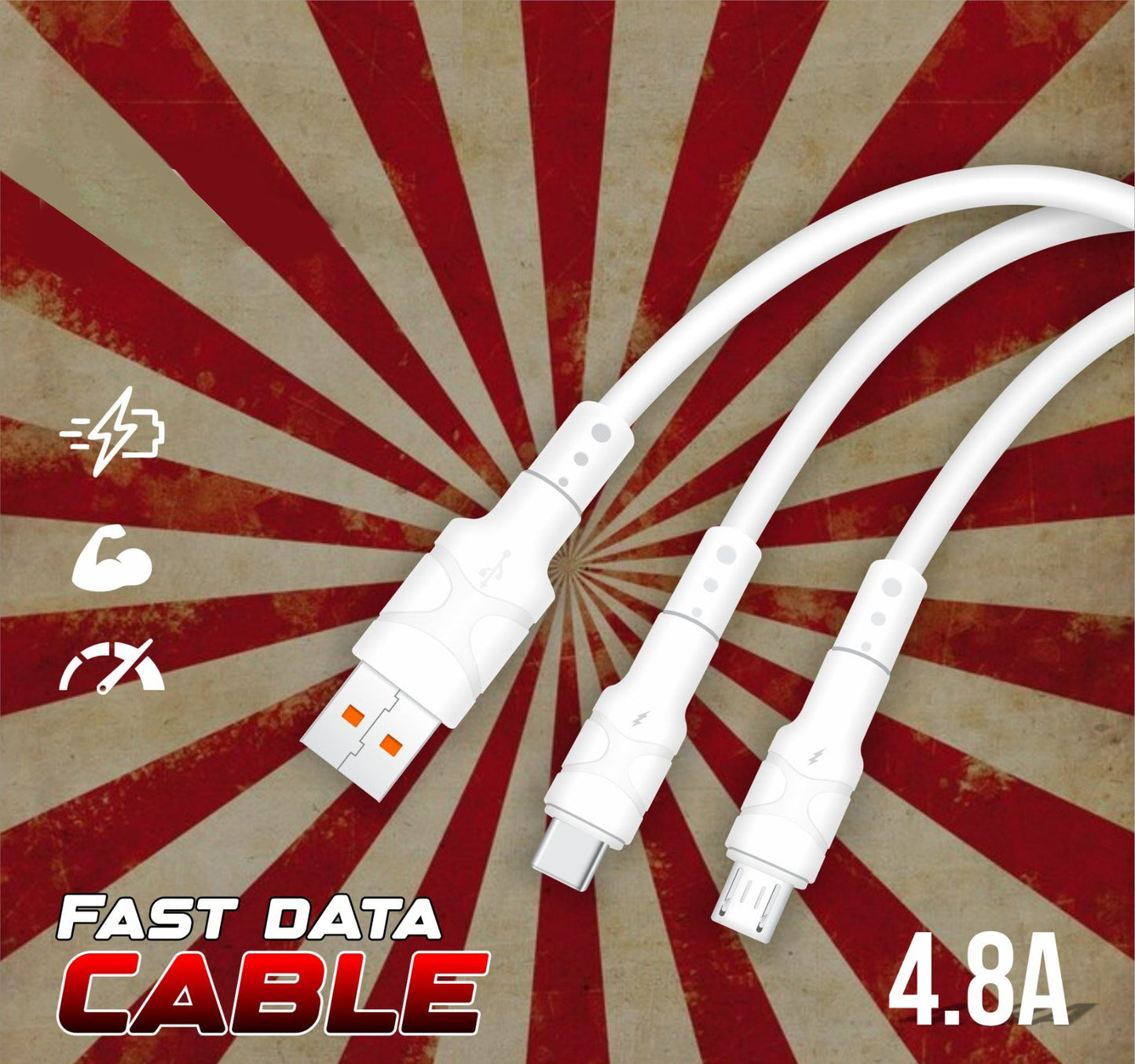OVO Original Fast Charging Cable for Andoid / iPhone / Type-C