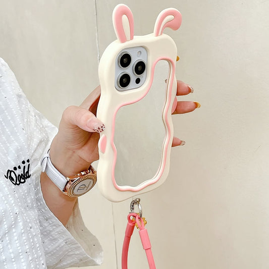π±π° Cute Bunny Mirror iPhone Case