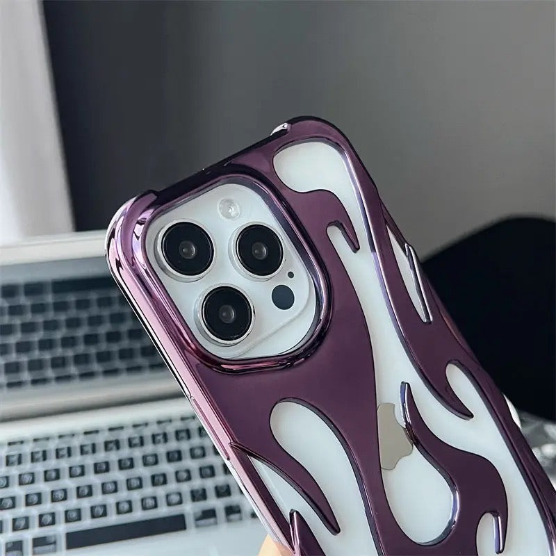 Premium Shine Flame π₯ Case