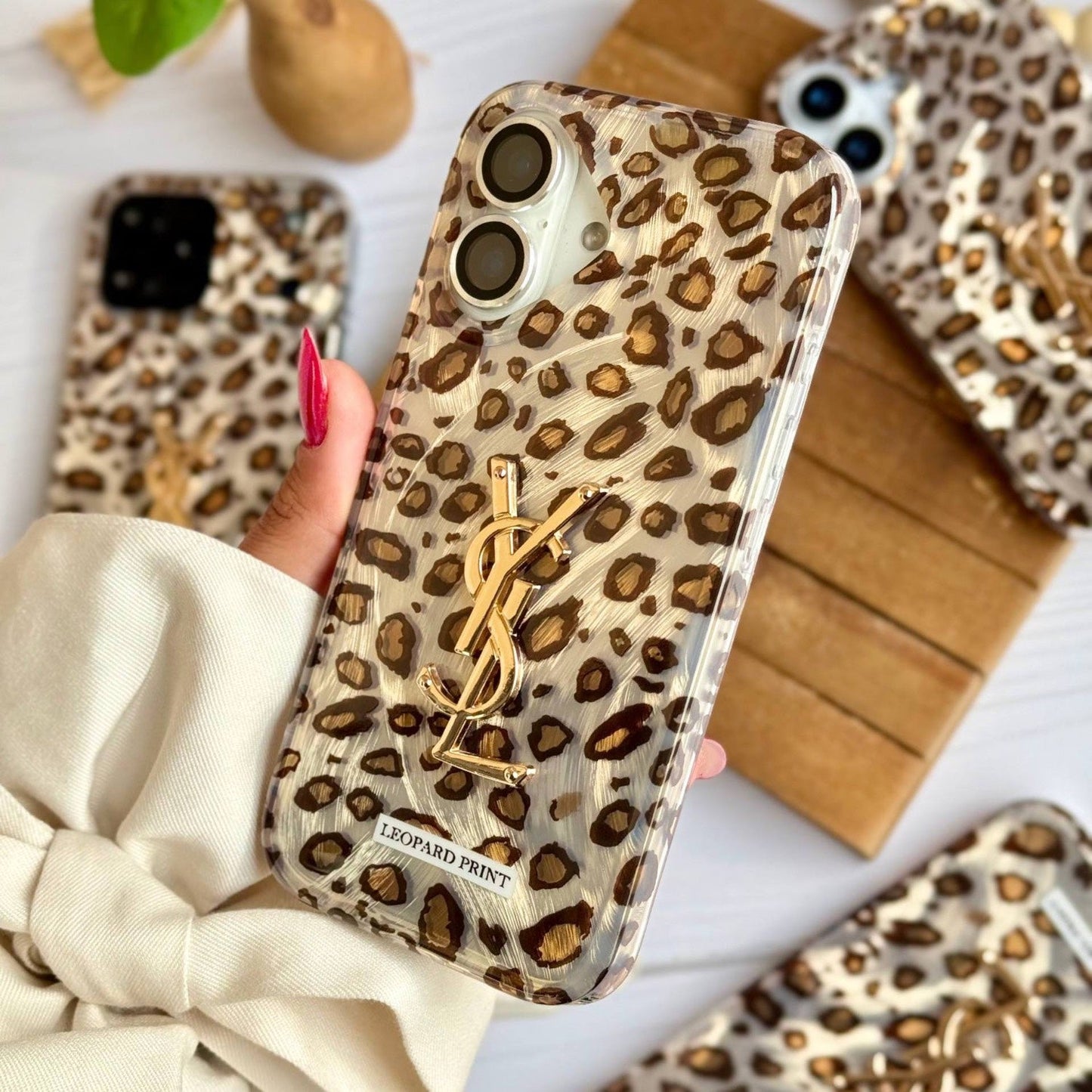 Leopard YSL Branded Case