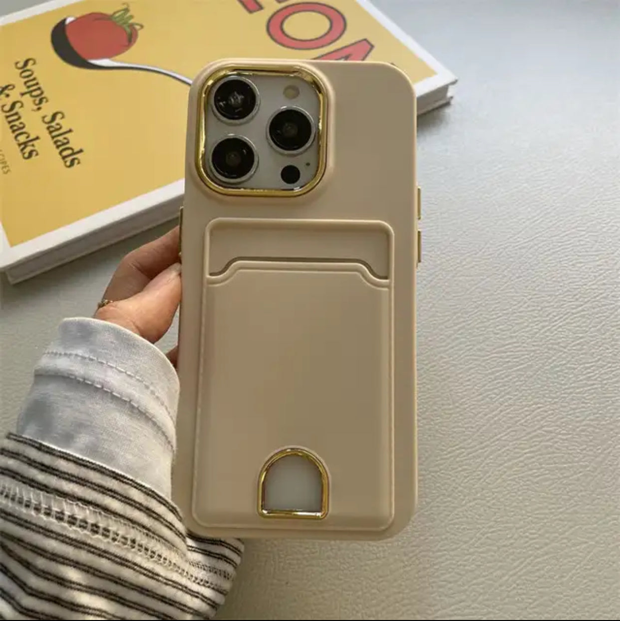 Luxury CARD POCKET CASE for 15promax (Sale Price)