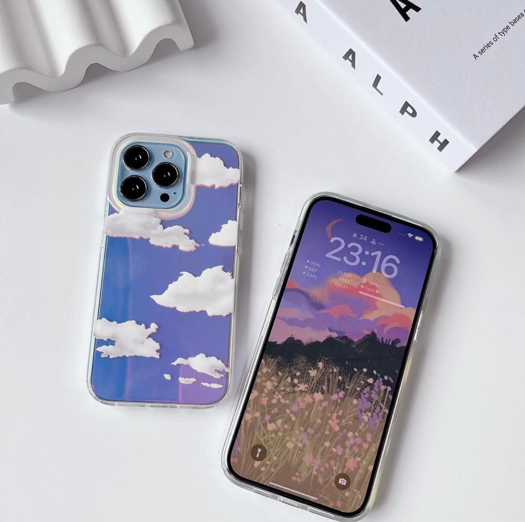New CLOUD HOLOGRPAHIC CASE