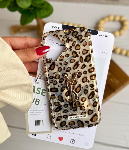 Leopard YSL Branded Case