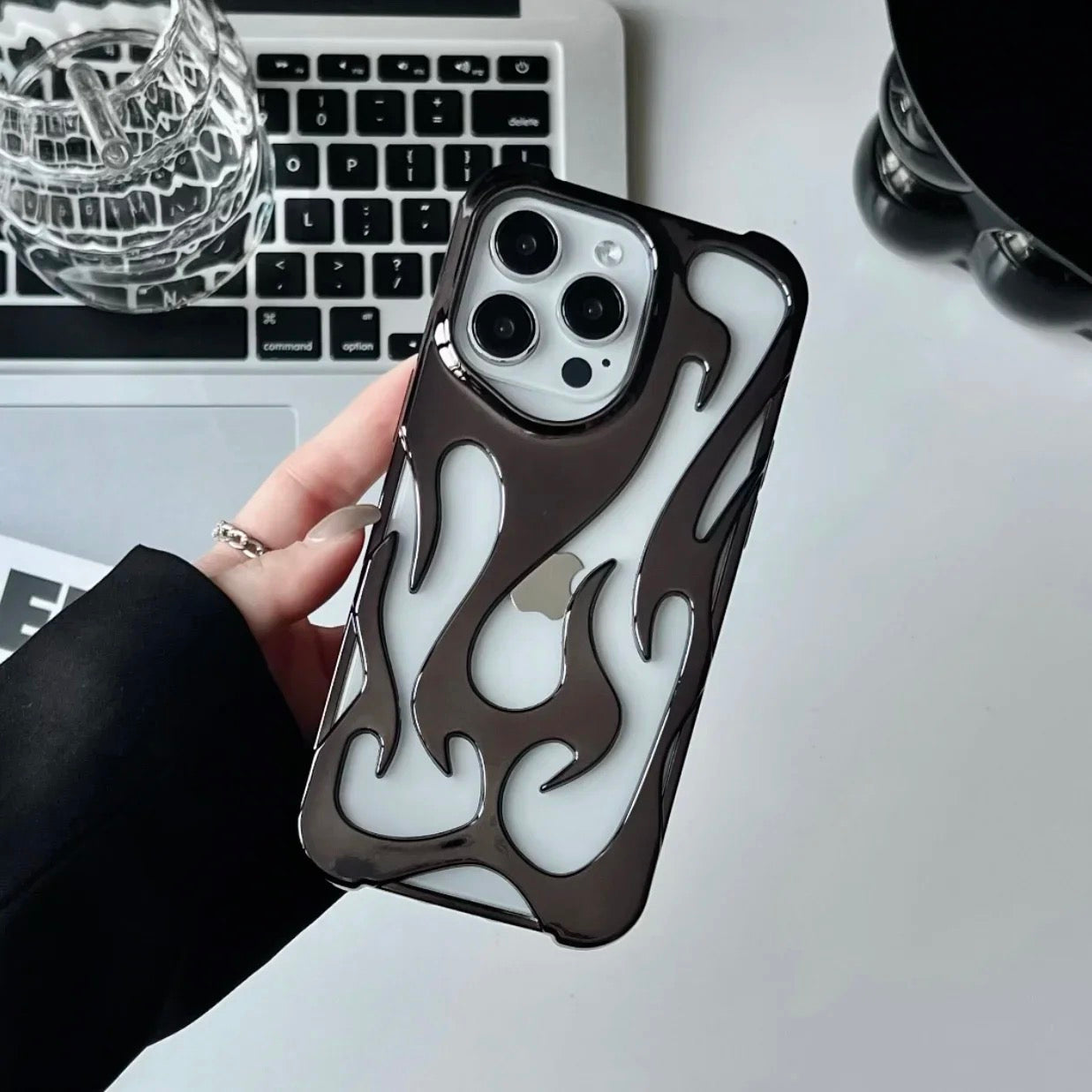 Premium Shine Flame π₯ Case