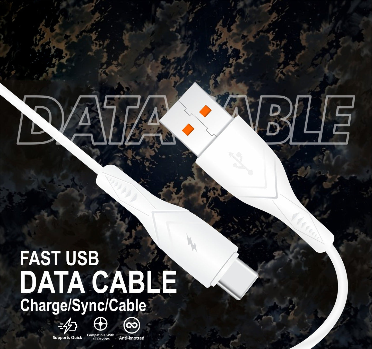 OVO Original Fast Charging Cable for Andoid / iPhone / Type-C