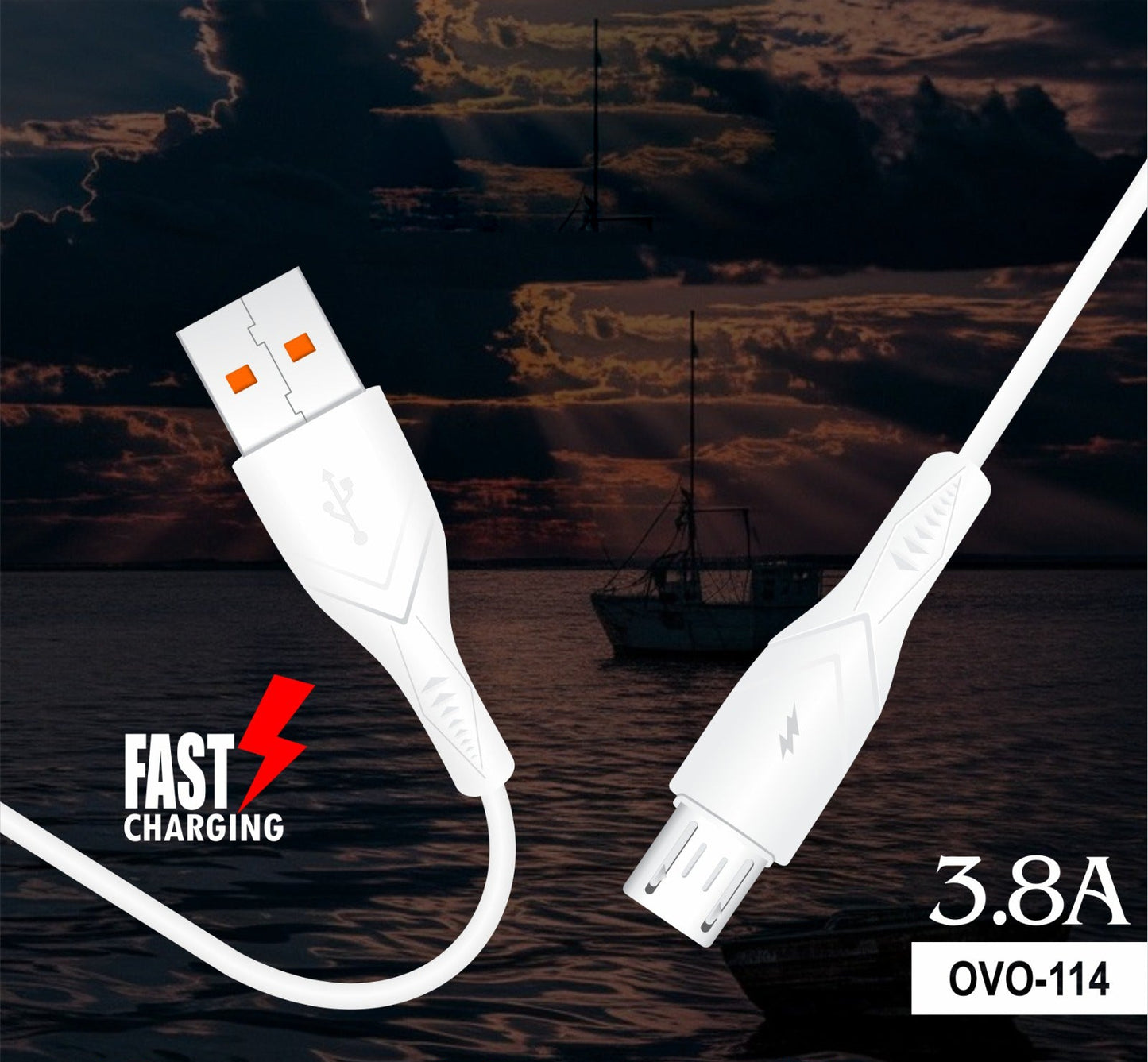 OVO Original Fast Charging Cable for Andoid / iPhone / Type-C