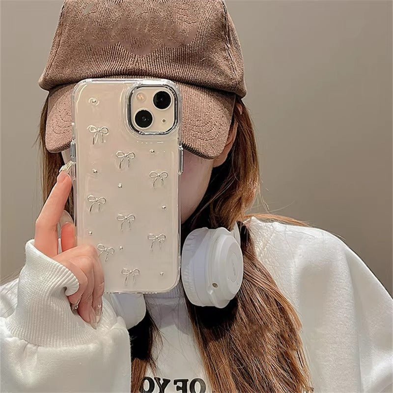 New Premium Bow 🎀 Glitter Case