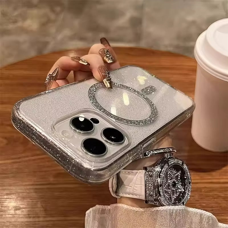 Bling Shimmer Magsafe Ultra Clear Case
