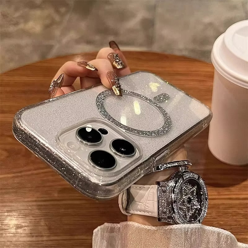 Bling Shimmer Magsafe Ultra Clear Case