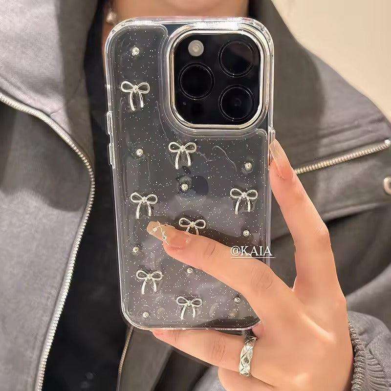 New Premium Bow 🎀 Glitter Case