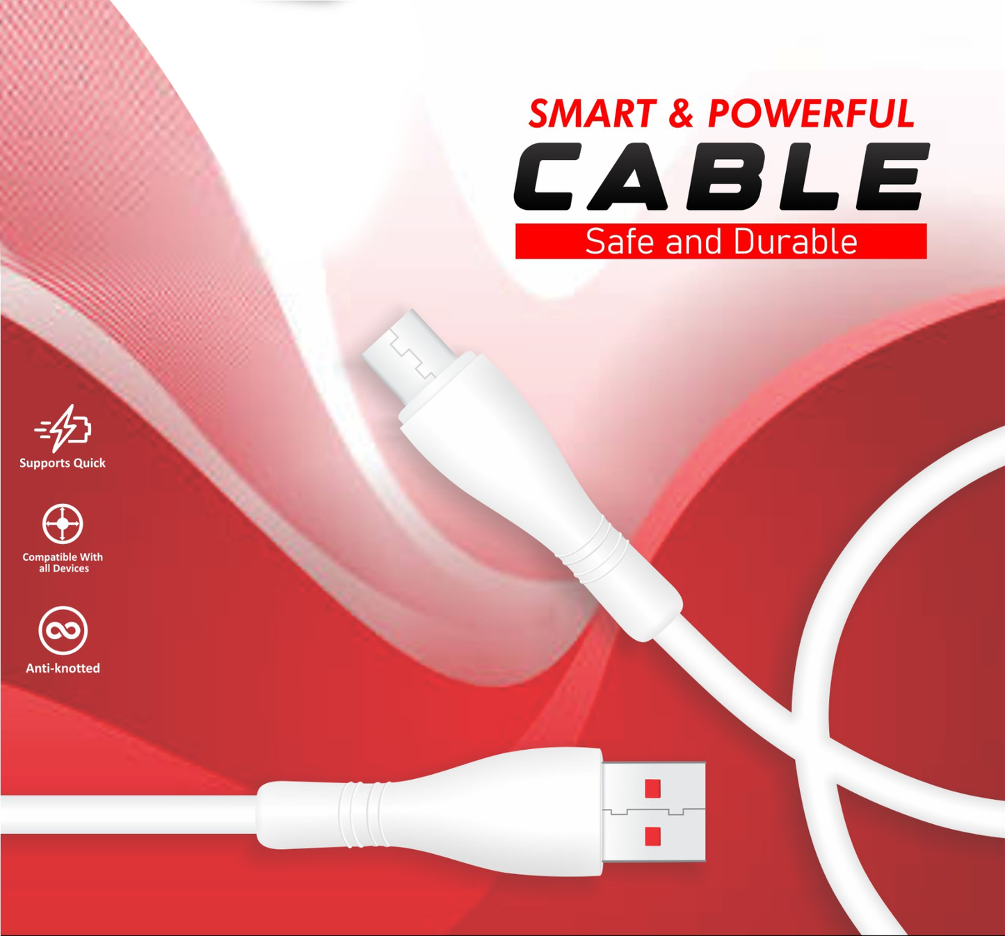 OVO Original Fast Charging Cable for Andoid / iPhone / Type-C