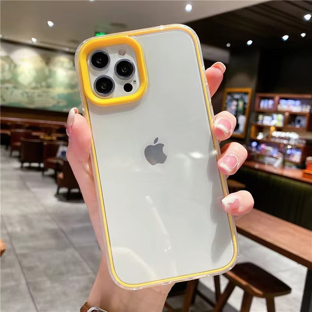 12 promax - Transparent Shockproof Phone Case