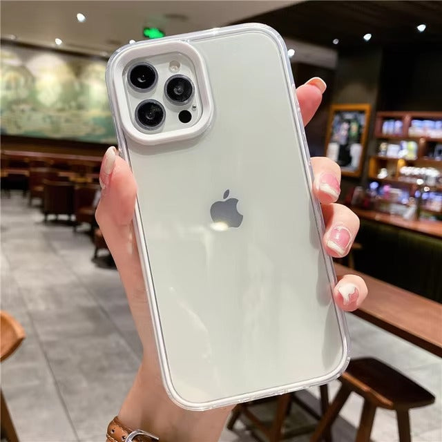 12 promax - Transparent Shockproof Phone Case