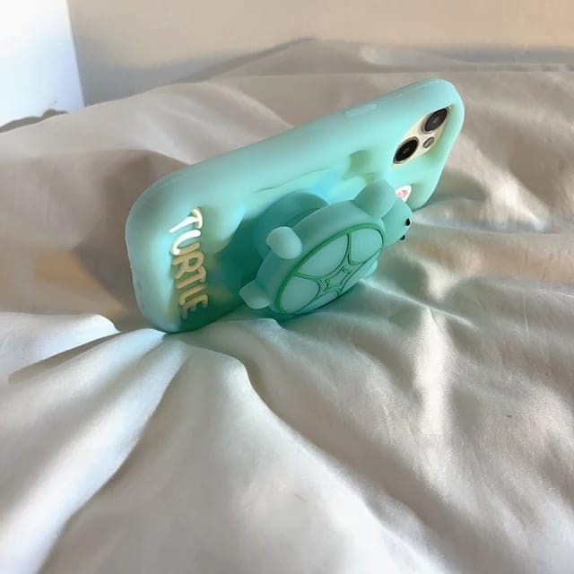 Trendy luminous turtle holder case (without chain)