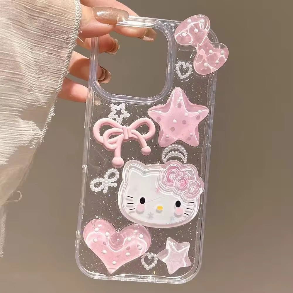 Hello Kitty Star Glitter Case