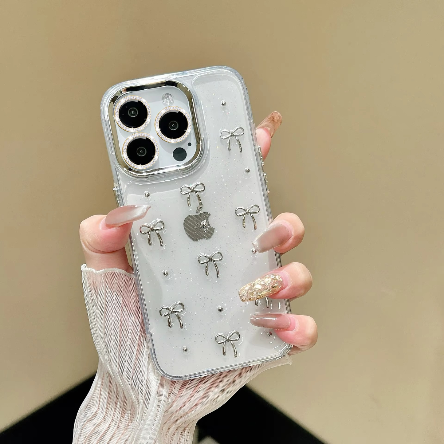 New Premium Bow 🎀 Glitter Case