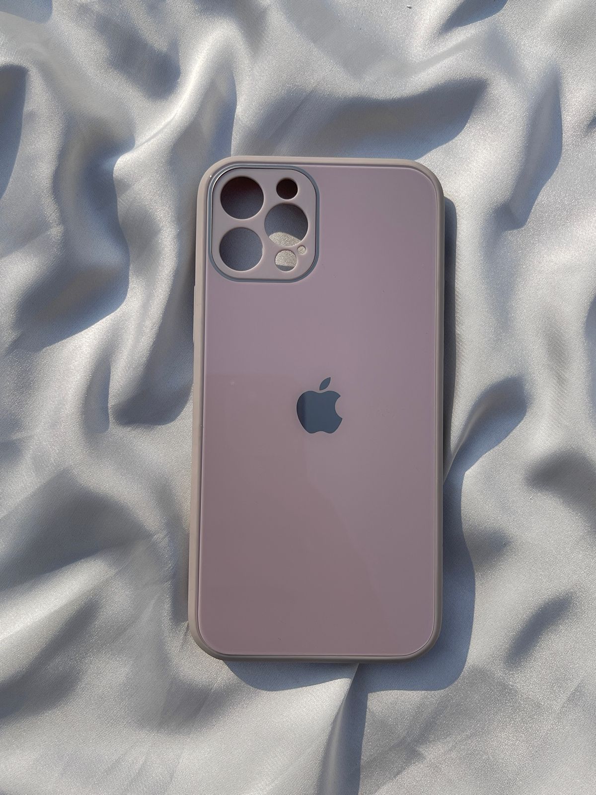 Levender(Mauve) Glass Case with logo