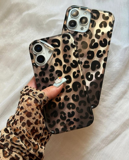 New Leopard print Ruby & Gold Case