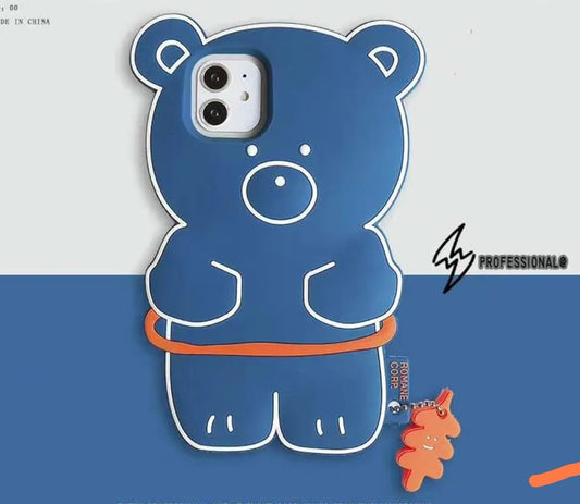 3D TeddyBear Case with Keychain