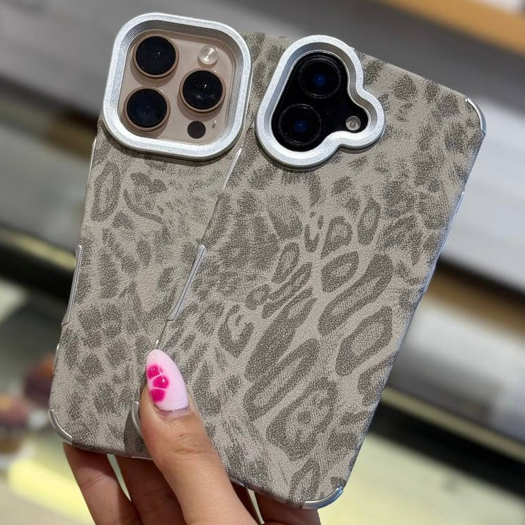 New Luxe Leapords Leather Texture Case