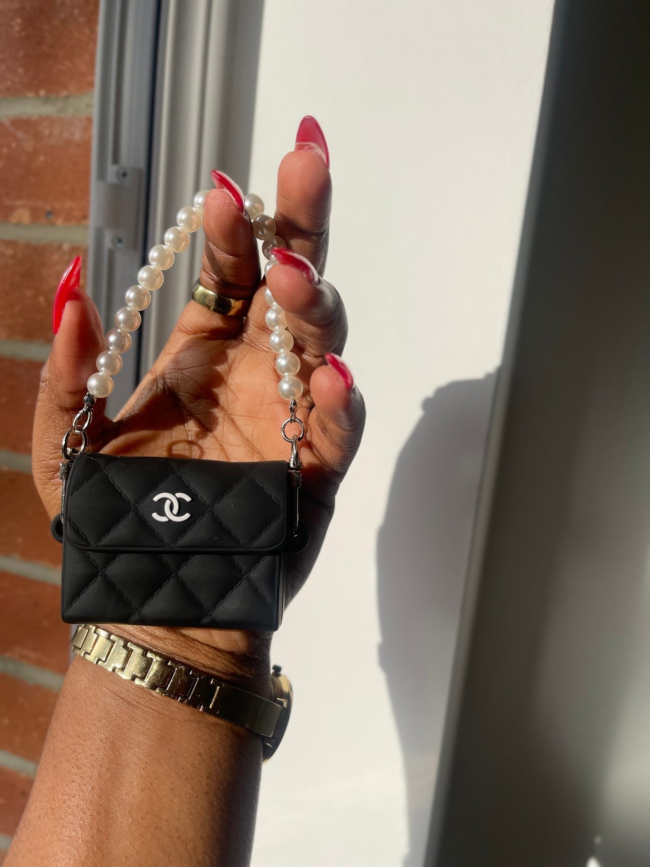 Chanel HandBag Airpods Pro/Pro2 Case with Chain