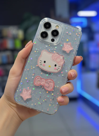 Hello Kitty Star Glitter Case