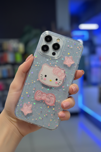 Hello Kitty Star Glitter Case