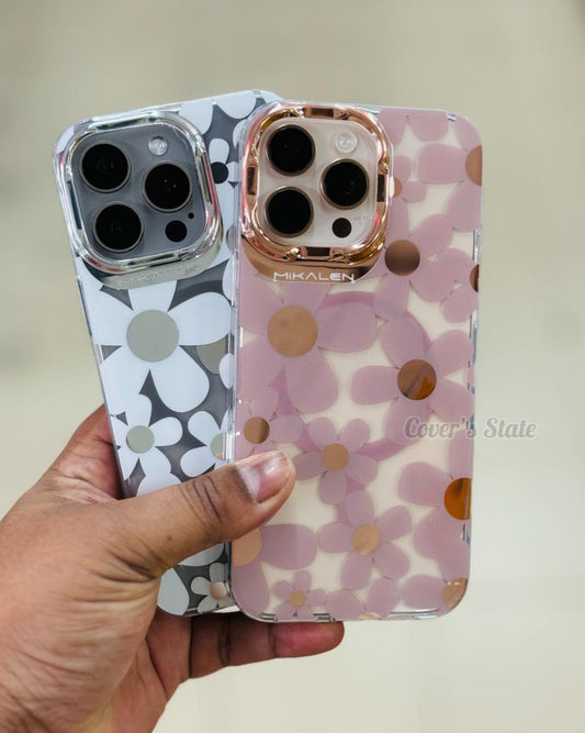 Gold Heart Floral Case