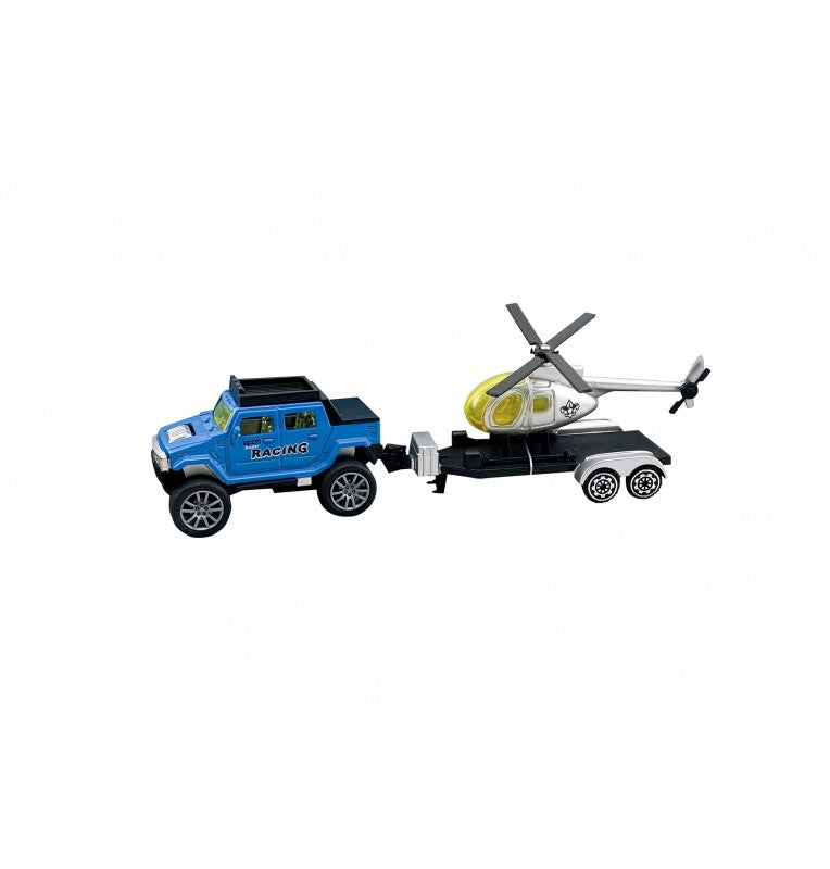 Die-Cast 4x4 Truck & Trailer Set