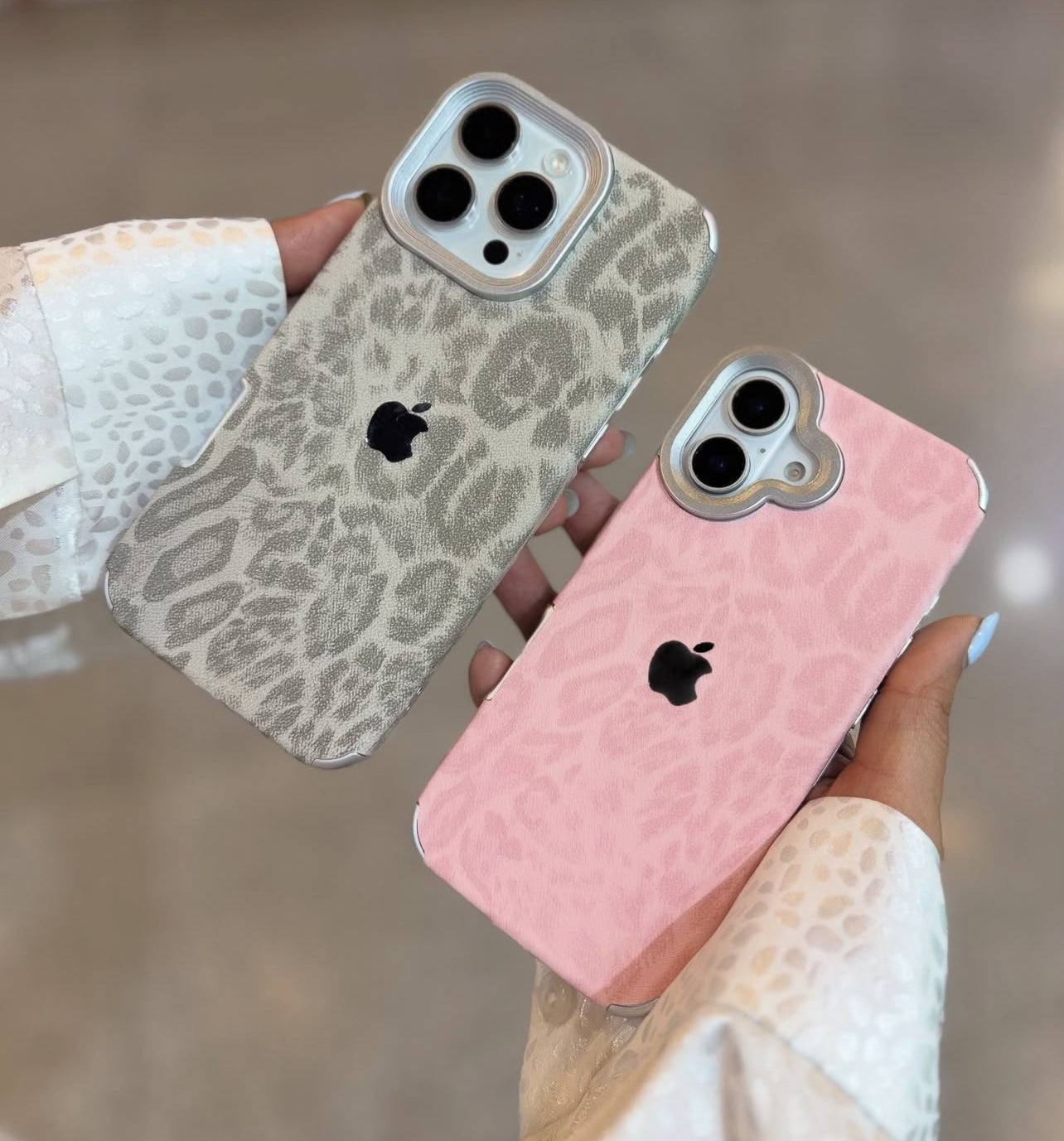 New Luxe Leapords Leather Feel Case