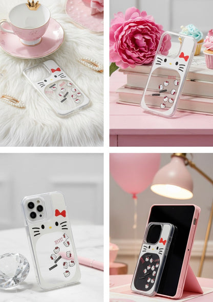 Hello Kitty Glitter waterfall Case Transparent Case