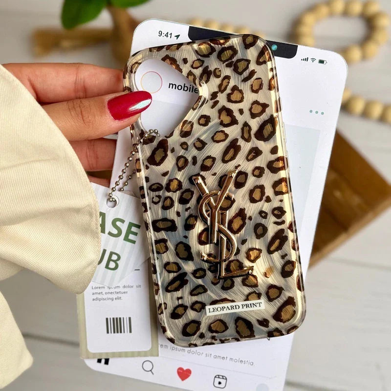 Leopard YSL Branded Case
