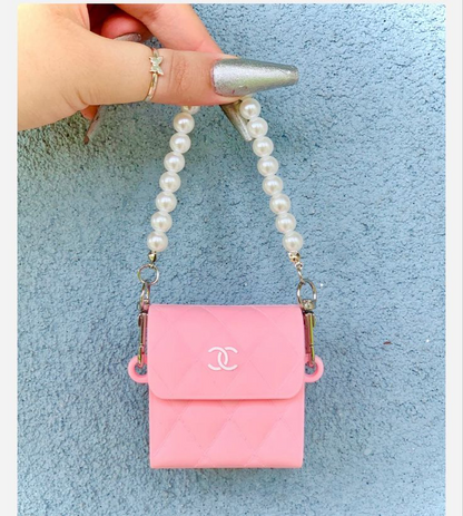 Chanel HandBag Airpods Pro/Pro2 Case with Chain