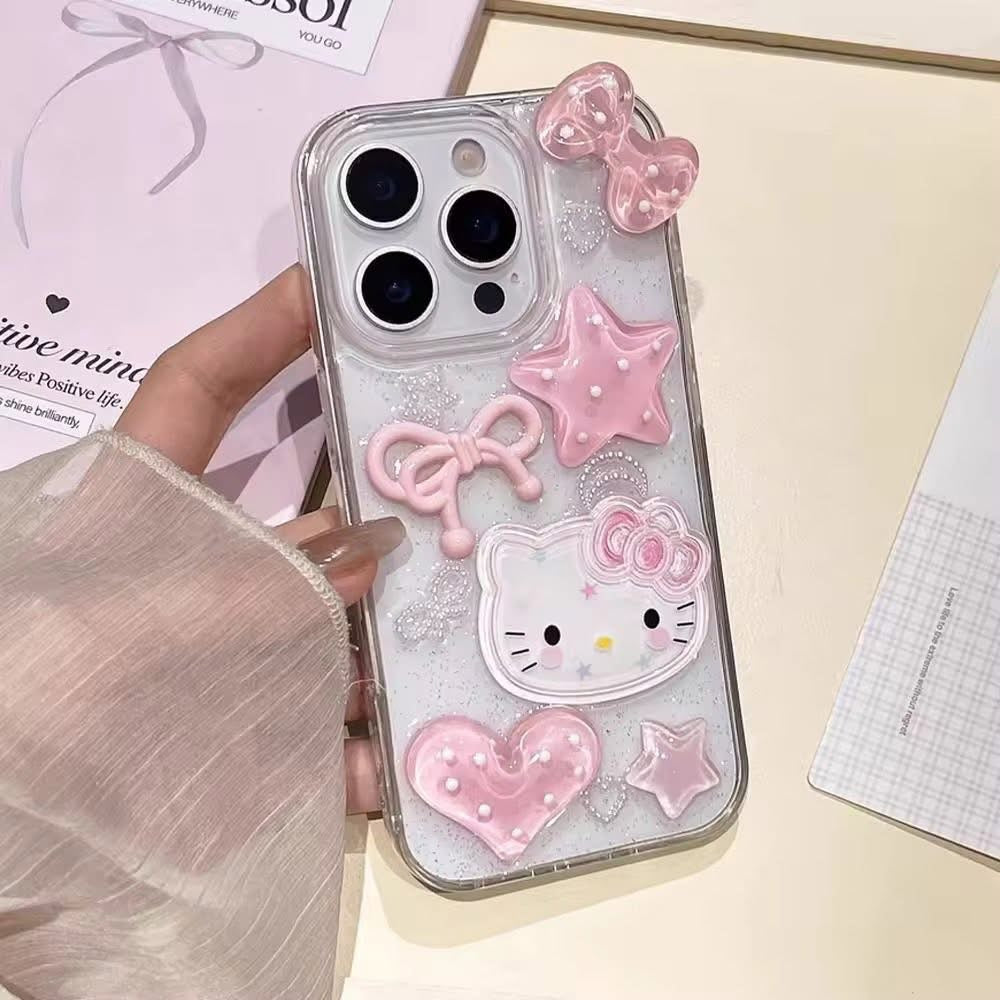 Hello Kitty Star Glitter Case