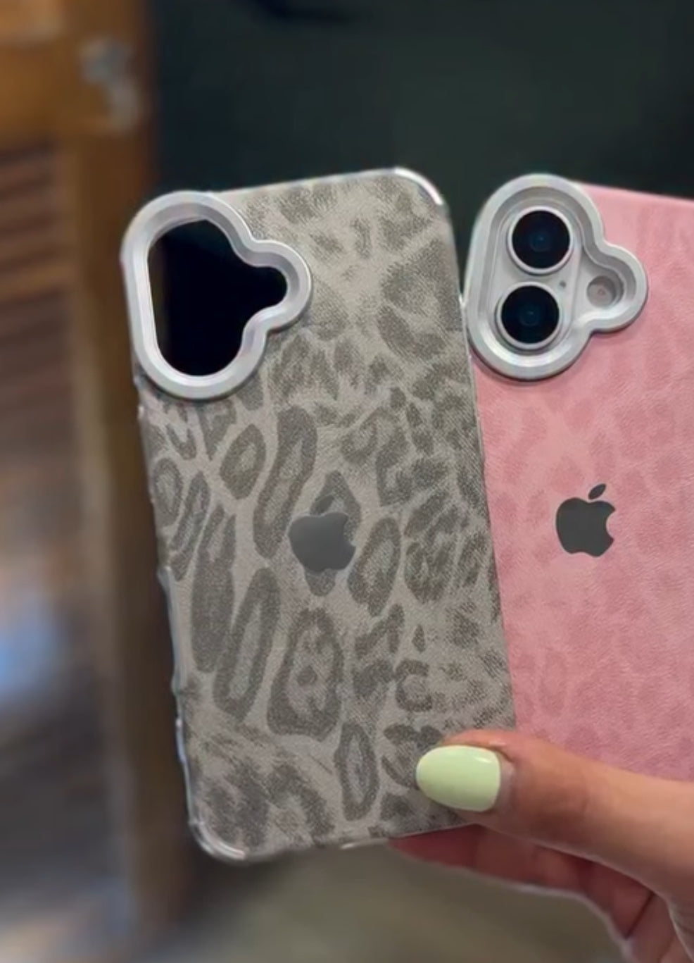 New Luxe Leapords Leather Feel Case