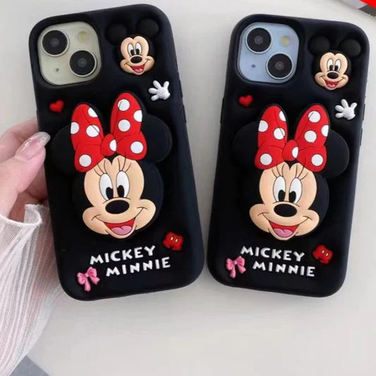 New 3D Cartoon Design Pop-Holder Case For iPhone