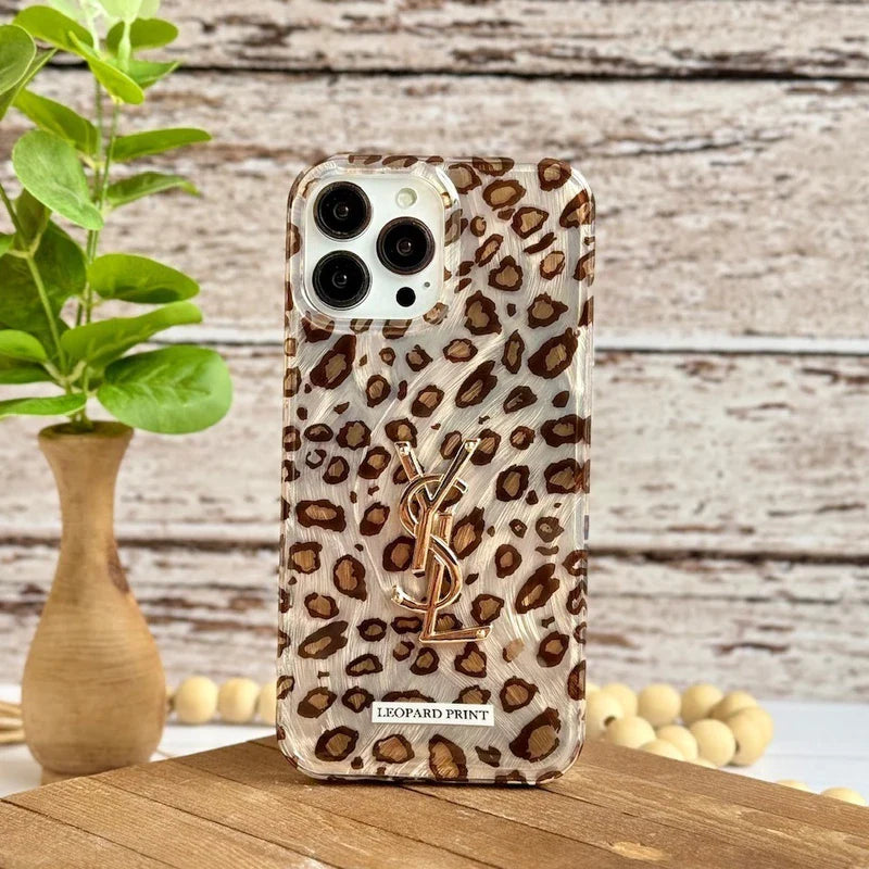 Leopard YSL Branded Case