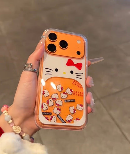 Hello Kitty Glitter waterfall Case Transparent Case