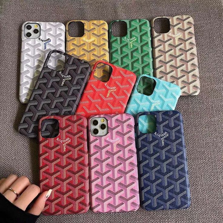 Goyard Leather-Feel Fabric Case