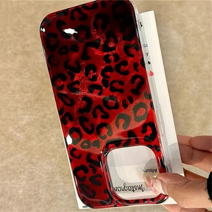 New Leopard print Ruby & Gold Case
