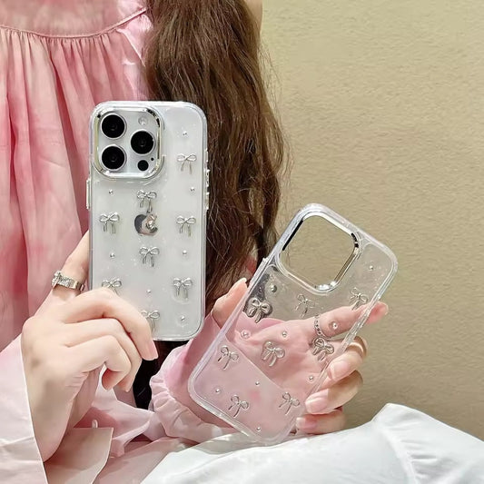 New Premium Bow 🎀 Glitter Case ( 50% OFF )