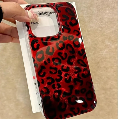New Leopard print Ruby & Gold Case