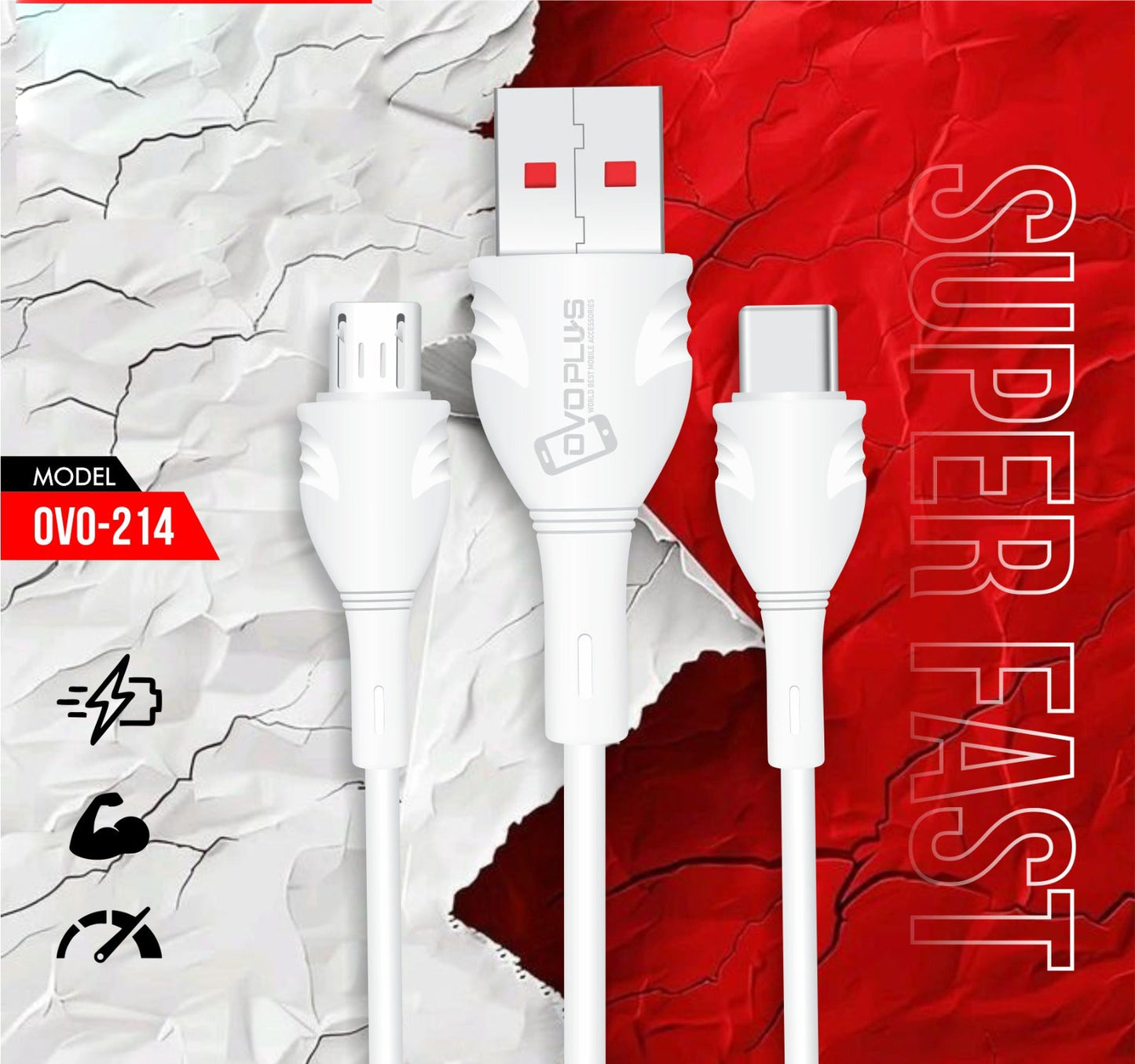 Fast OVO Original Charger (Best For iPhone & Android) 20W