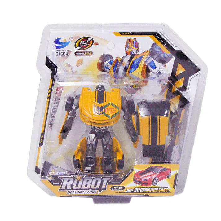 Deformation Die Cast Robot Convertible Car