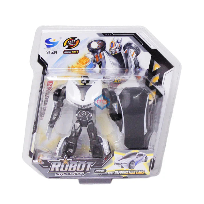 Deformation Die Cast Robot Convertible Car