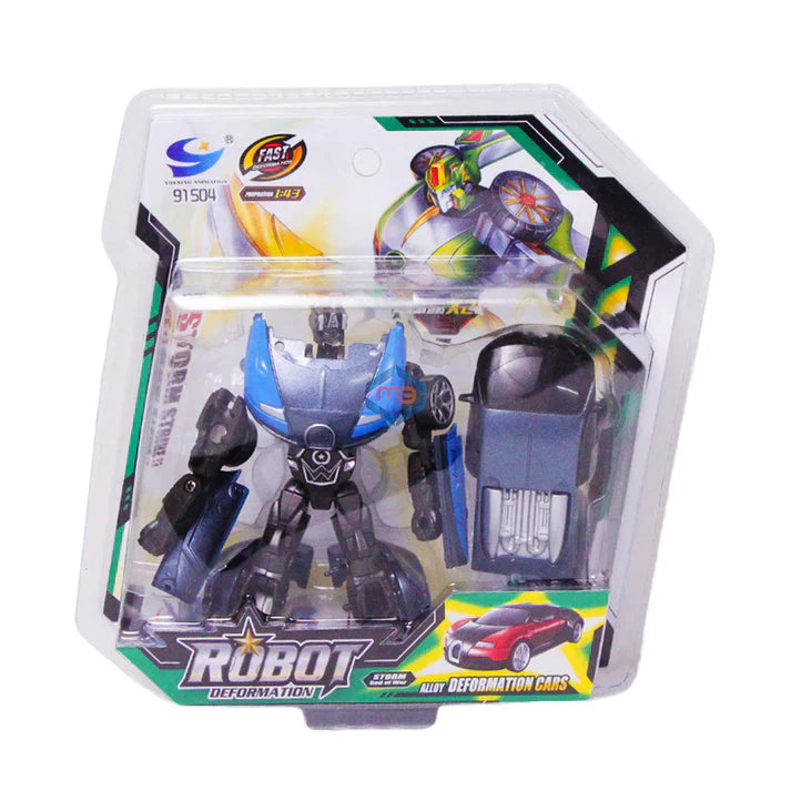 Deformation Die Cast Robot Convertible Car