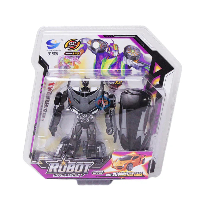 Deformation Die Cast Robot Convertible Car