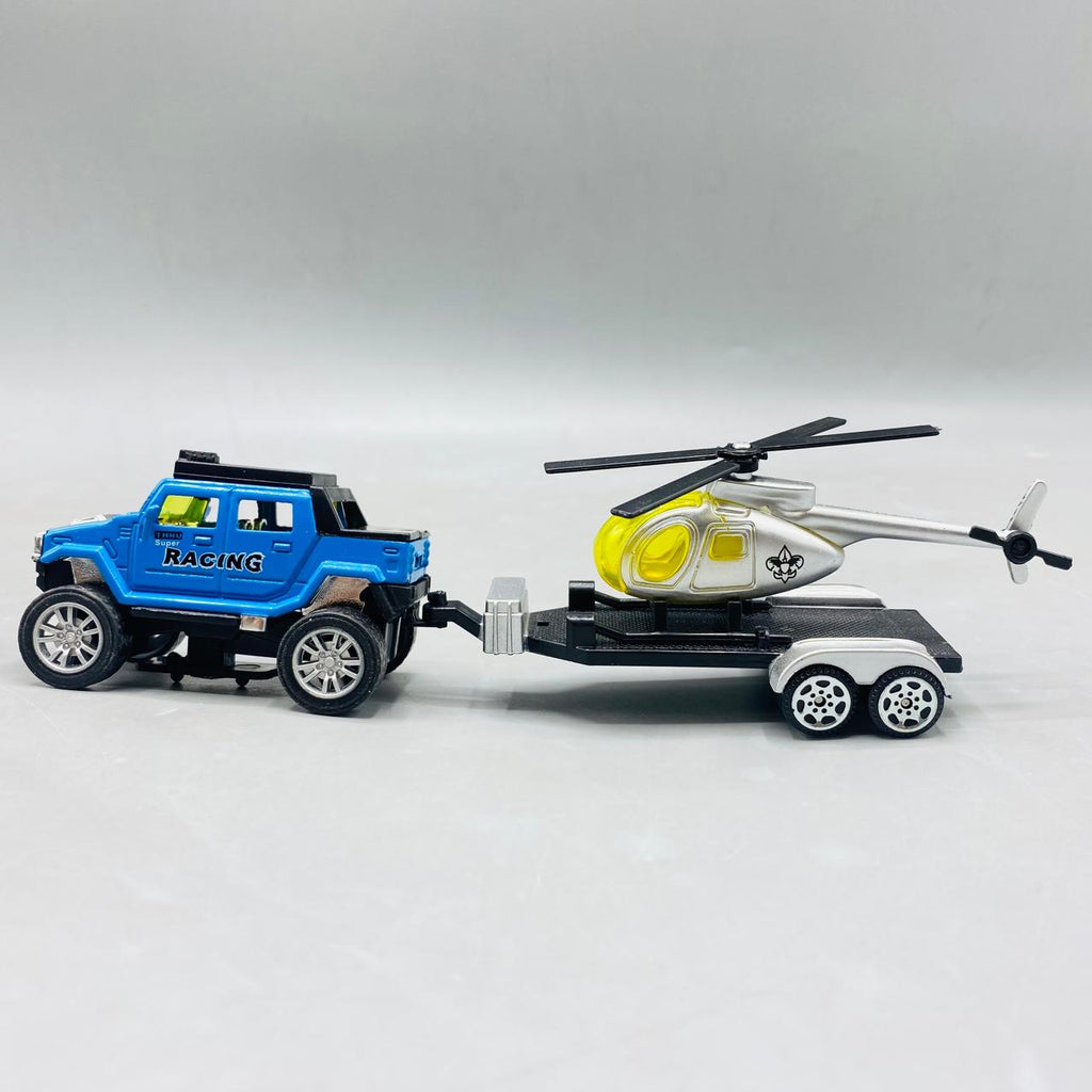 Die-Cast 4x4 Truck & Trailer Set